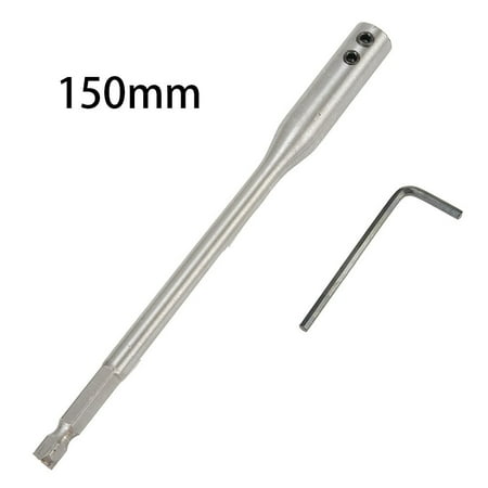 

Fule 2pcs/set Drill Bit Extension Bar 150mm 300mm Hex Shank Extender Wrench Kit Tool