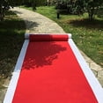 thumbnail image 3 of Aisle Runners Wedding Accessories 2mm Red Aisle Runner Carpet Rugs for Step and Repeat Display, Ceremony Parties and Events Indoor or Outdoor Decoration 24 Inch Wide x 15 feet Long, 3 of 5