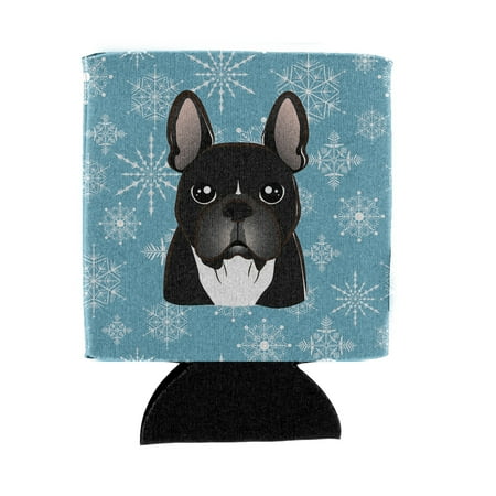 

Caroline s Treasures BB1661CC Snowflake French Bulldog Can or Bottle Hugger Can Hugger multicolor