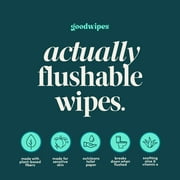 goodwipes Flushable Butt Wipes, Shea-Coco Scented, 1 Pack, 50 Total Wipes