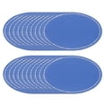 thumbnail image 1 of Parche de cuero sintético en blanco Uxcell, parches ovalados de cuero sintético para sombreros con adhesivo para plancha, grabable rústico para reparación de tela de sombreros, azul, 1 of 6