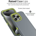 thumbnail image 4 of CoverON For Apple iPhone 15 Pro Case, Military Grade Heavy Duty Full Body Rugged Phone Cover, Gray, 4 of 7