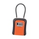 thumbnail image 1 of Caja de seguridad con llave, portátil, con grillete de cable de acero, resistente al agua, para el hogar Naranja, 1 of 9