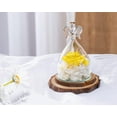 thumbnail image 4 of Preserved Rose in Angel Glass Real Rose Eternal Flower Gifts for Valentines Day Anniversary Mothers Day Birthday Thanksgiving(Teal Blue), 4 of 5
