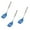 Blue, variant on YBM Home Silicone Non-Stick Slotted Turner Spatula, Heat-Resistant Plastic Kitchen Tools for Flipping, Frying, Serving, Draining, Turning, and Stirring, with Stainless Steel Handle, Blue