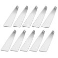 thumbnail image 2 of 10 piezas de acero inoxidable estampado curvo collar de barra en blanco etiqueta colgante - collar de sello suministro de joyería suministros de artes Baoblaze Colgante Charms de acero inoxidable, 2 of 8