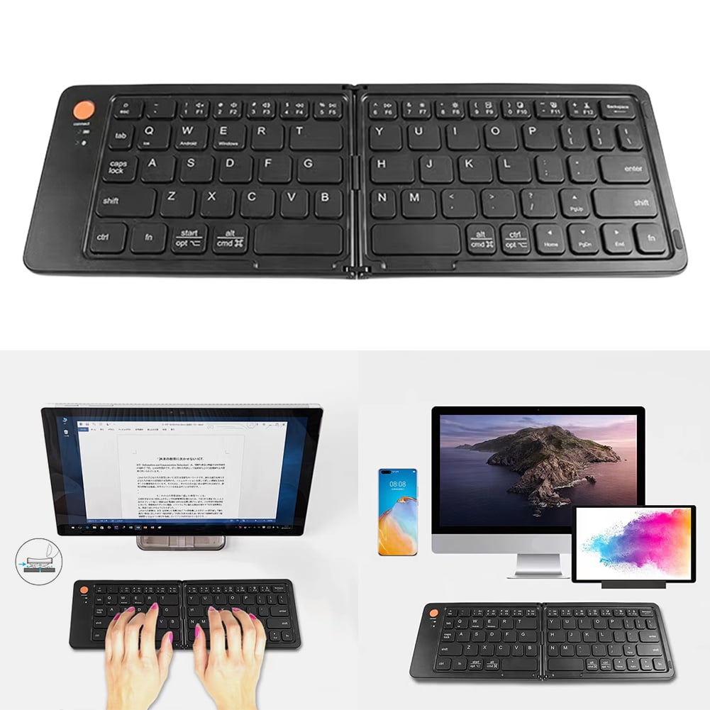 Teclado Mac EDJO Teclado Y Mouse Plegables, Combo De Teclado