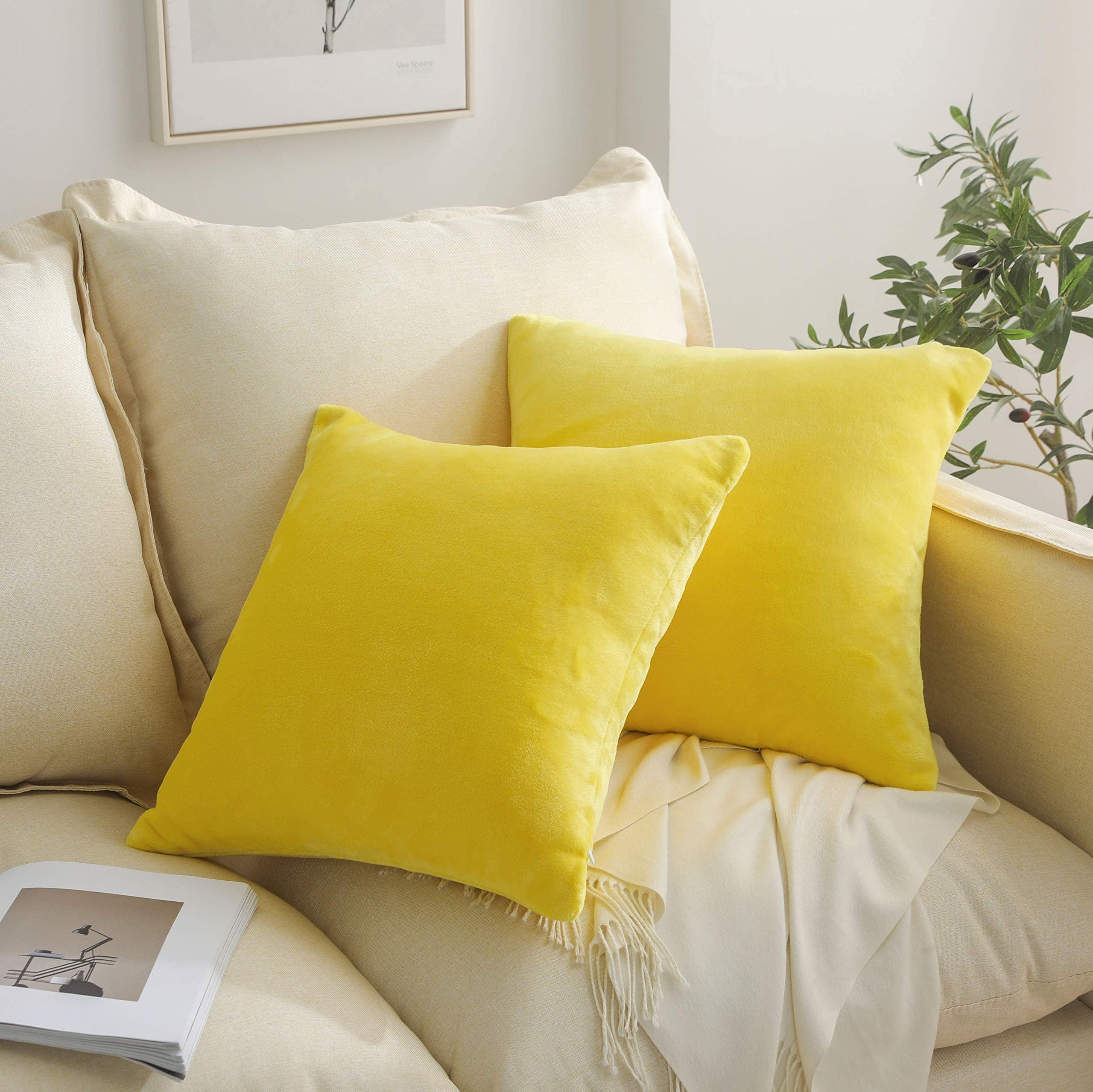 Striped Sea Animals Silhouettes Pillow Case Cover Cushion 40x40 Cm 【国内発送】