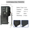 thumbnail image 2 of PA5107U-1BRS Laptop Battery Pack for Toshiba Satellite L45 L50 L55d L55t L50 P50, 2 of 9
