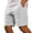 b-219Grey900, variant on PIMSSY Men Casual Summer Shorts Lightweight Loose Fit Beach Walking Comfortable Elastic Waist Breathable Outdoor Shorts Solid Color Male Cozy Bottoms