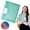 Green, variant on KUMHONW 10 Pack Binder Pocket Folders,Binder Folders with Pockets for Office Supplies,Letter Size,11 Holes,White