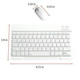 thumbnail image 3 of HAOANBluetooth Keyboard & Mouse Portable BT Wireless Keyboard & Mouse For Android Windows PC Tablet Pink, 3 of 5