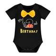 thumbnail image 4 of IBTOM CASTLE Toddler Baby Boys Mouse Cosplay Bowtie Romper + Suspenders + PP Pants + Mouse Headband 1st Birthday Outfit Halloween Cake Smash Tuxedo Clothes 18-24 Months Black - My 2nd Birthday, 4 of 8