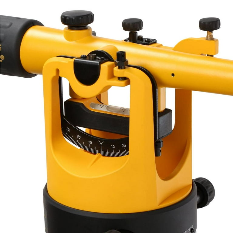 Pre Owned DEWALT DW092PK 20X Transit Level Package with Tripod Rod and Carrying Case Like New Walmart