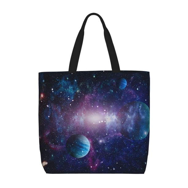 Balery Planets Stars And Galaxies1 Bolsa de Mano para Mujeres con Cremallera, Bolsa de Gimnasio con Compartimentos, Bolsa para Laptop, Bolsa para Trabajo