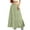 Green ①, variant on Chiccall Women's Fall Casual Maxi Skirt Flowy Smocked Ruffle Tiered A-Line Skirts Lightweight Elastic High Waist Drawstring Boho Pleated Dresses