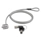 thumbnail image 1 of Candado de Seguridad Brobotix de 2 llaves, 1.2m. Color Gris. Brobotix 235497, 1 of 5
