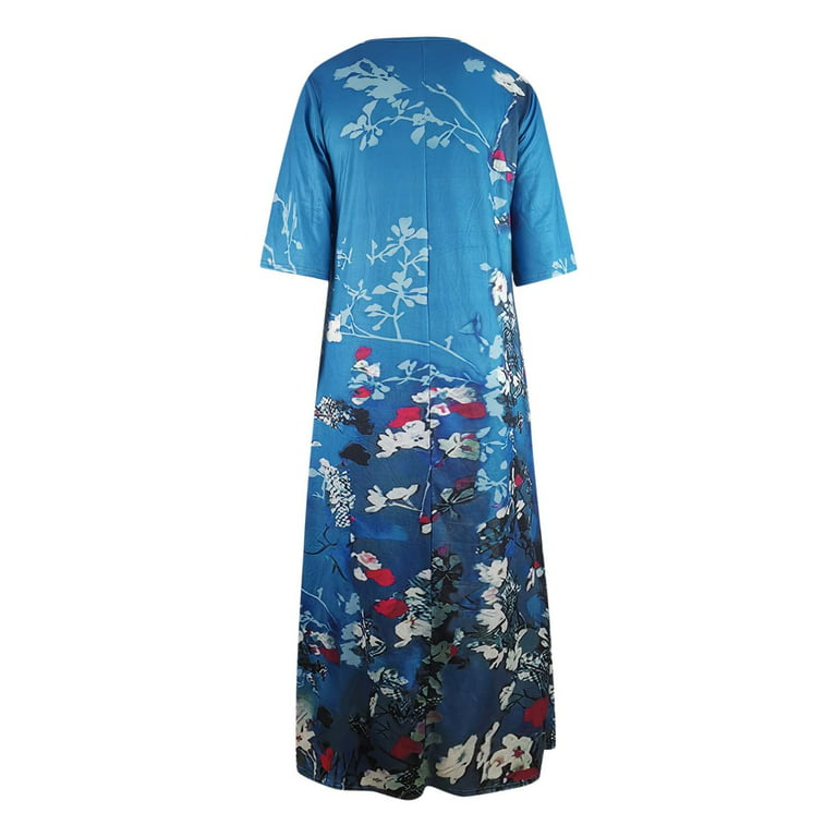 Collier Flutter Sleeve Dress (Powder Blue)