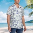 thumbnail image 4 of Chemistry Science Mens Hawaiian Shirt Short Sleeve Casual Button Up Tropical Summer Beach Shirt, 4 of 9