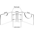 thumbnail image 4 of 2 Set Lightsaber Holder Wall Mount Lightsaber Display Rack Stand Clear Acrylic Light Saber Mount for Wall, 4 of 7