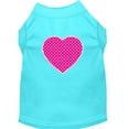 thumbnail image 6 of Pet Dog  Cat Shirt Screen Printed, "Pink Swiss Dot Heart", 6 of 8