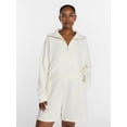 thumbnail image 2 of Athletic Works Women's and Women's Plus Quarter-Zip Sweatshirt, Midweight, Size XS-4X, 2 of 6