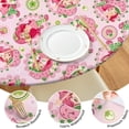 thumbnail image 4 of Strawberry Princess Pattern Round Fitted Tablecloth with Elastic Edge,Dining Table Cover Waterproof,Outdoor Round Tablecloth for Camping,Dining,Indoor and Outdoor, 4 of 7