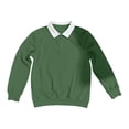 thumbnail image 4 of XIAOCHA Men's Waffle Knit Quarter Zip Sweater Oversized Long Sleeve Polo Neck Pullover Jumper Warm Preppy Daily Sweaters, 4 of 4