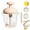 Pink, variant on Multifunctional Egg Beater with Filter Cup, Practical Manual Egg Mixer with Scale Lines, Spill-Resistant Design for Efficiently Whisking Eggs and Batters in Kitchen Baking