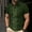 Green, variant on Dress T Shirts for Man Striped Blue Polos Summer Casual Button T Shirts for Man XXXXL