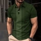 thumbnail image 1 of Blusa y camisa de manga corta con cuello vuelto Camisa casual de manga corta para hombre con cuello de manga corta estampado Top/camisa para hombre Tops para hombre, 1 of 5