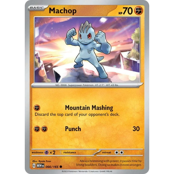 Pokemon Scarlet & Violet 151 Common Machop #66