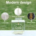 thumbnail image 4 of EIMELI Acrylic Card Box Clear Wedding Box with Lock and Slot Sturdy Transparent Money Box Holder Decorative Gift Card Envelop Collection Box with Thank You Sign for Wedding Party (Gold), 4 of 9
