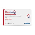 thumbnail image 1 of Glucovance Metformina 500 mg 5 mg 60 tabletas, 1 of 4