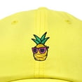 thumbnail image 2 of Dalix Pineapple Embroidered Cap Cotton Baseball Summer Cool Dad Hat Mens in Yellow, 2 of 5