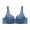 Blue, variant on Push Up Bras for Women Full Coverage Plunge Underwire T-Shirt Bra Thin Padded Push Up Bra for Everyday Comfort, 38C-44C