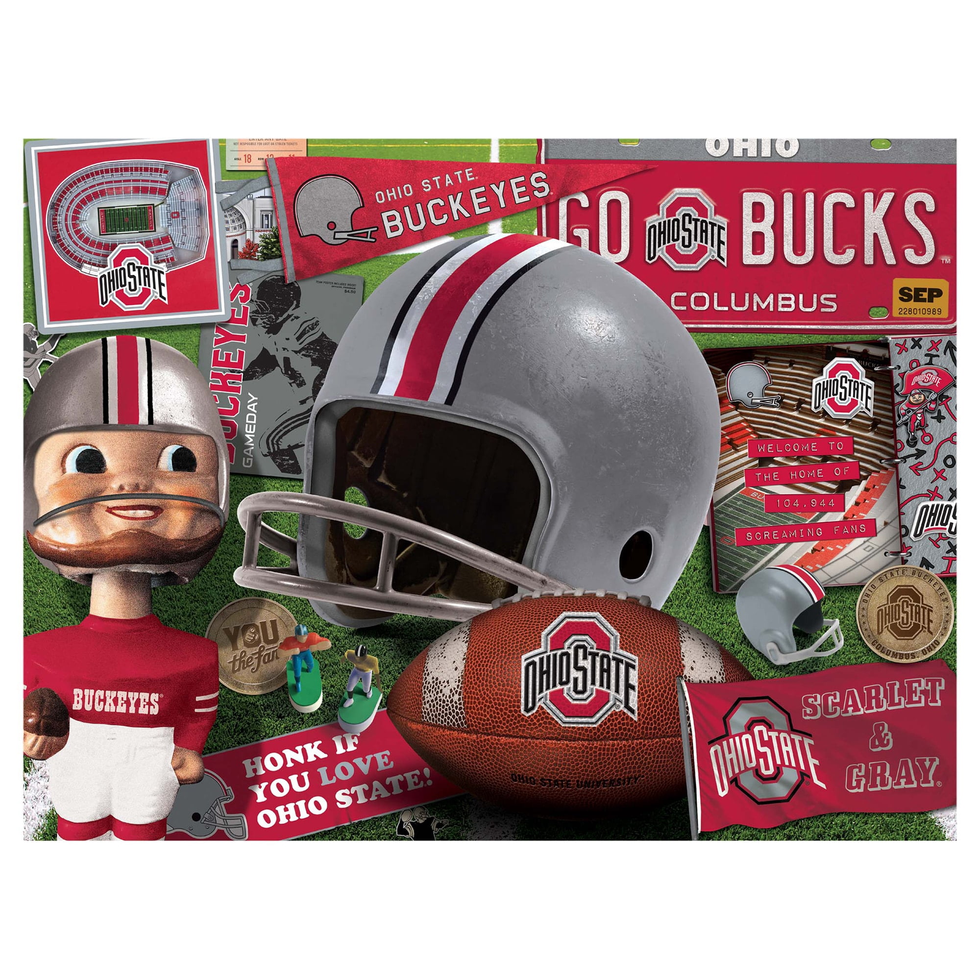 Ohio State Buckeyes 500-Piece Retro Series Puzzle