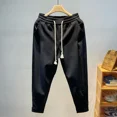 thumbnail image 3 of Pantalones cortos para hombre, cintura elástica con bolsillos, pantalones cortos cargo verdes para hombre, Y2k, ropa elegante y cómoda, nueva en Harajuku suelta, 3 of 5