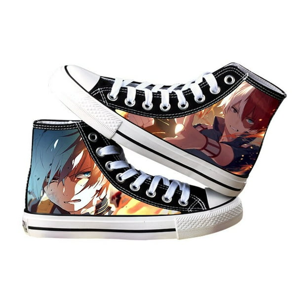 Zapatos de My Hero Academia para hombre, zapatos de Anime Midoriya Izuku, zapatos informales de lona, zapatos de lona All Might, zapatillas de deporte, Cosplay1135 Deng Xun unisex