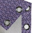 thumbnail image 5 of Ambesonne Geometric Grommet Curtain, Flowers Nature in Bloom, 50" x 54", Dark Purple Violet Lilac, 5 of 6