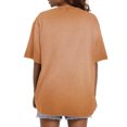thumbnail image 4 of MOSHU Oversized T Shirts for Women Short Sleeve Vintage Print Cotton Tees Washed Shirts Casual Baggy Womens Tops, 4 of 9