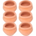 thumbnail image 1 of 6 Pcs Pots de Plantes en Céramique Rouge Foncé pour Rangement avec Design Unique et Caractéristique Respirante 4.5, 1 of 8