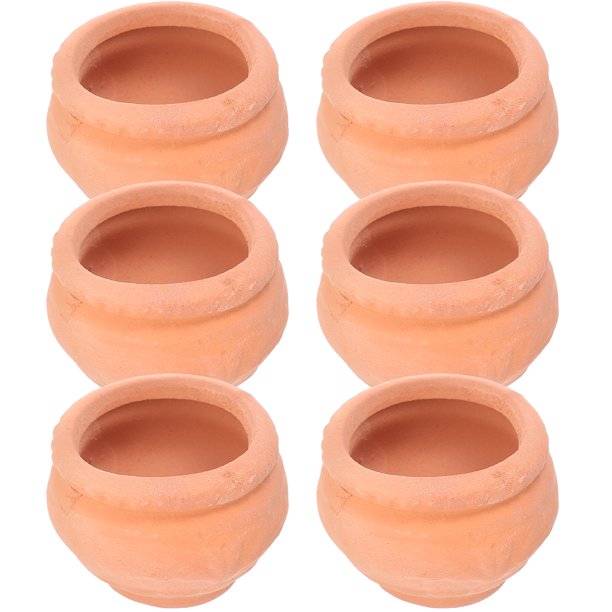 mini macetas de cerámica ligeras para vivero, macetas gruesas para cultivo de flores.
