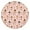 Pink Ballerina Pattern, variant on Pink Ballerina Pattern Round Fitted Tablecloth with Elastic Edge,Dining Table Cover Waterproof,Outdoor Round Tablecloth for Camping,Dining,Indoor and Outdoor