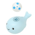 thumbnail image 2 of Juguete flotante de ballena con diseño de dibujos animados, carga USB, sin aspas, seguro, duradero, eléctrico, para bebé, color azul, 2 of 14