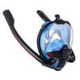 thumbnail image 1 of Máscara de esnórquel de cara completa con el sistema de respiración más nuevo, experiencia de esnórquel segura, juego de esnórquel antifugas con vista - Azul S Sunnimix buceo con esnórquel de cara completa, 1 of 8