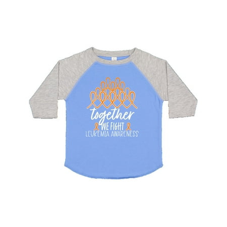 

Inktastic Together We Fight Leukemia Awareness Orange Ribbons Gift Toddler Boy or Toddler Girl T-Shirt