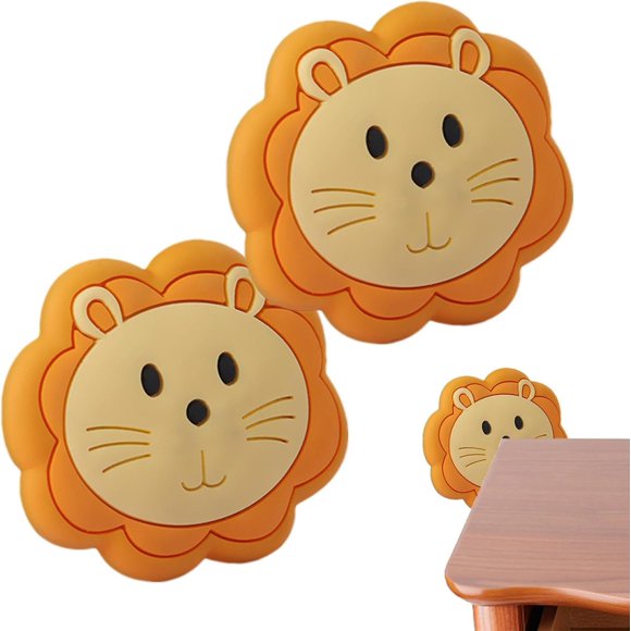 Wall protection for door - Cartoon animal pattern - Self-adhesive wall protection for door handle