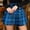 Blue, variant on Tennis Skirts for Women's Summer A-Line Skirt with Lattice Print for Casual Wear Red S
