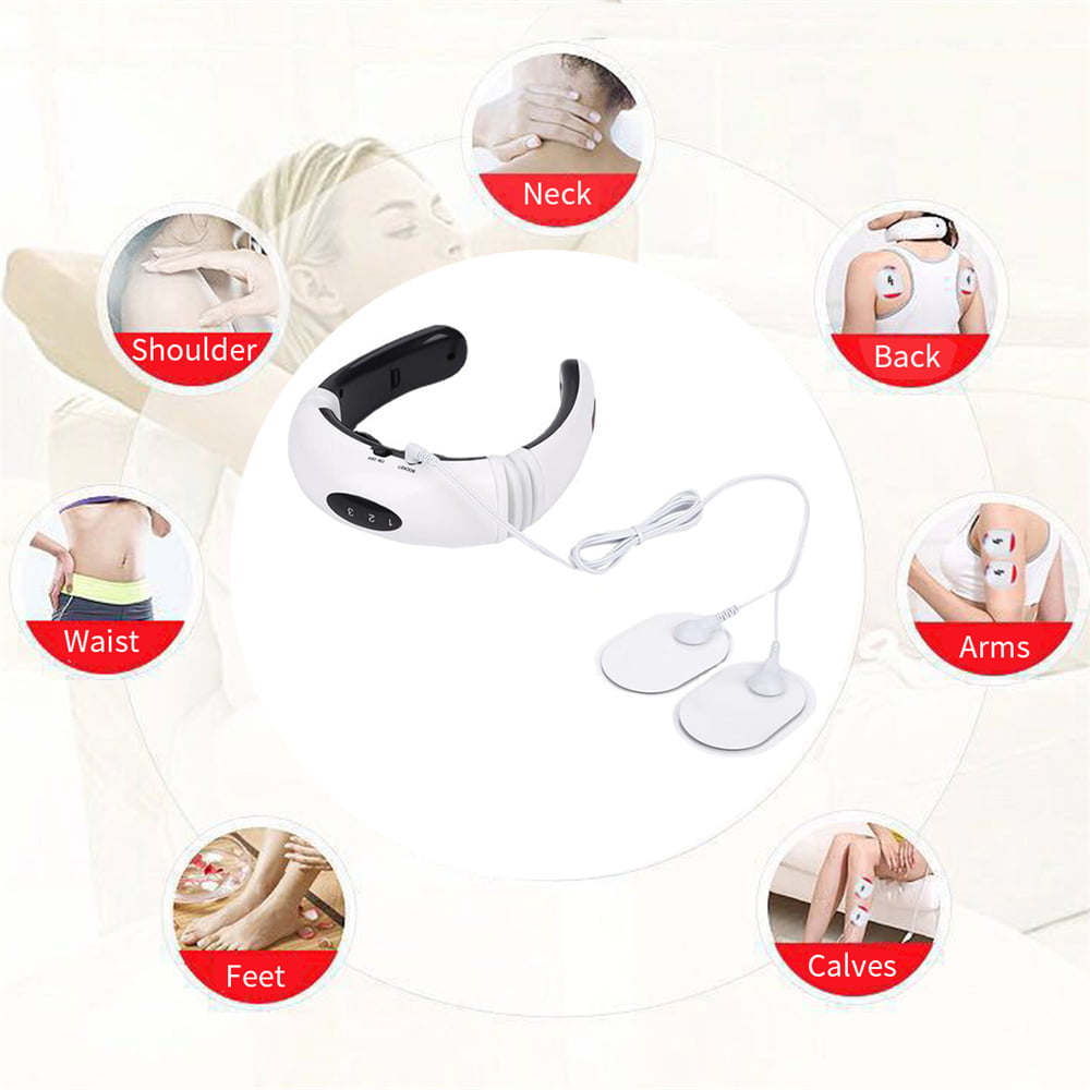 EMS Neck Acupoints Lymphvity Massager Device,Lymphatic Drainage Massager,Neck  Massager With Heat,Portable EMS Lymphatic Relief Neck Massager,Intelligent  Electric Pulse Neck Massage (2Champagne) : : Health & Personal Care